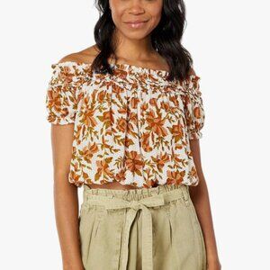 Free People Suki Blouse Ivory Combo - M